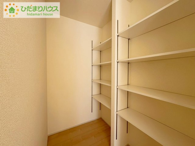 ひたちなか稲田10期　新築戸建　7号棟の収納|備え付け収納で、スッキリお片付け！