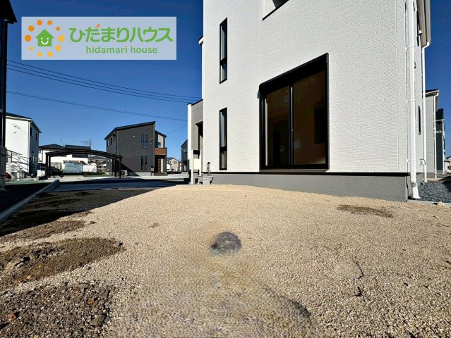 ひたちなか稲田10期　新築戸建　8号棟の庭|家族みんなで広～いお庭でバーベキューが楽しめます(^^♪