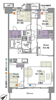 【間取り】 | シャリエ川口本町グリーンマークス