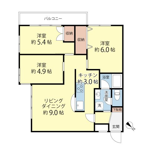 アストラールＡ棟の間取り
