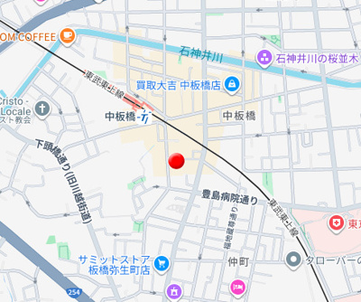 【地図】 | プティレスト中板橋