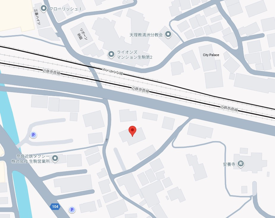 コティマヒルズ生駒の地図