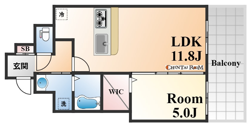 エスティ・ロアール神戸駅前の間取り