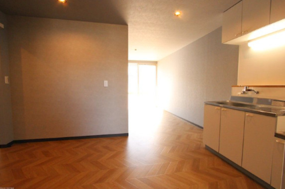 タウニィ・岩沢の居間・リビング|キッチン側からリビング