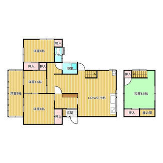 【間取り】 | ～商談中～洲本市物部一丁目・一戸建（486番1）