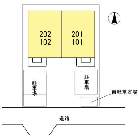 ヒルズⅡの区画図