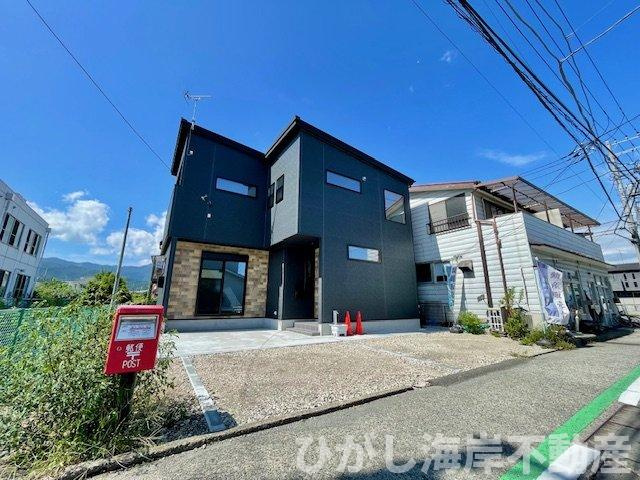 小田原市久野　新築戸建の前面道路含む現地写真|現地外観