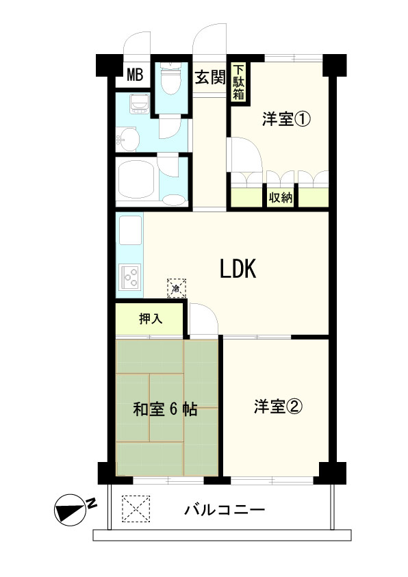 ニューライフ狛江の間取り|ファミリーにぴったりな3LDK♪