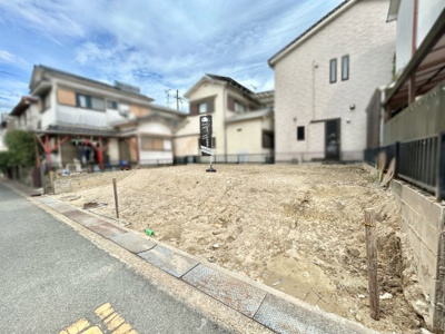 【前面道路含む現地写真】 | 八幡市八幡舞台　土地