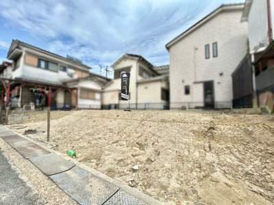 【前面道路含む現地写真】 | 八幡市八幡舞台　土地