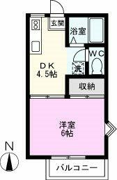 バストイレ別の１ＤＫ