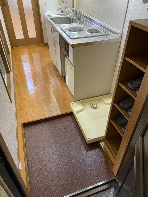 グレイス津田沼の玄関