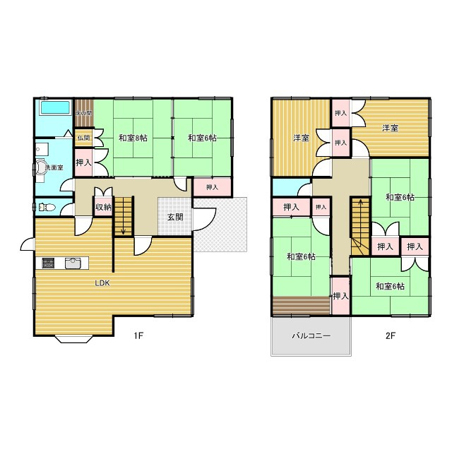 大和郡山市新町戸建ての間取り
