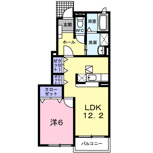 ルナパレス　Aの間取り