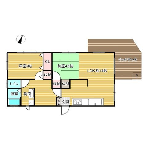江戸崎甲中古戸建の間取り
