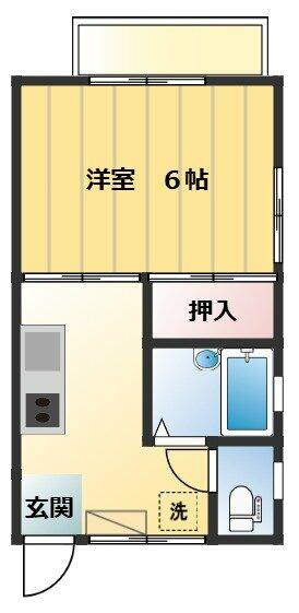 １Kの間取りです♪