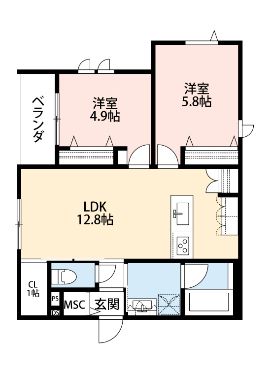 Ｂｅｌｌｅ　ｖｉｅの間取り