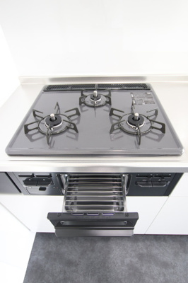 ★ガスコンロ3口グリル付き★