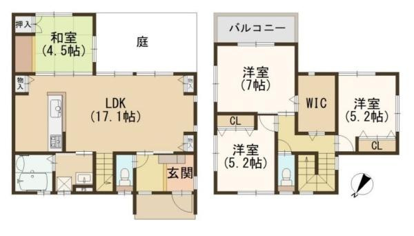 柏原市高井田　一戸建