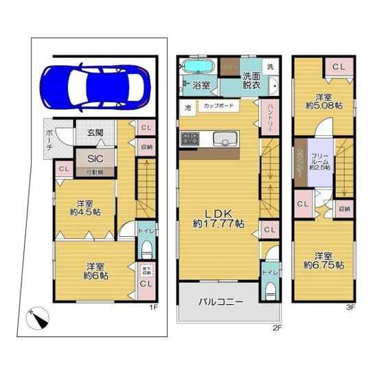 【間取り】 | 川西市加茂1丁目　新築戸建