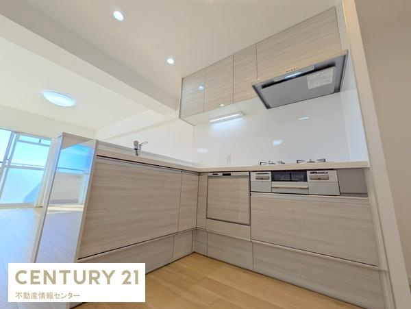 【キッチン】 | 天王寺パークヴィラ | 食器用洗浄機能付きのシステムキッチンです！