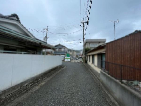 和歌山市市小路　新築工事の前面道路含む現地写真