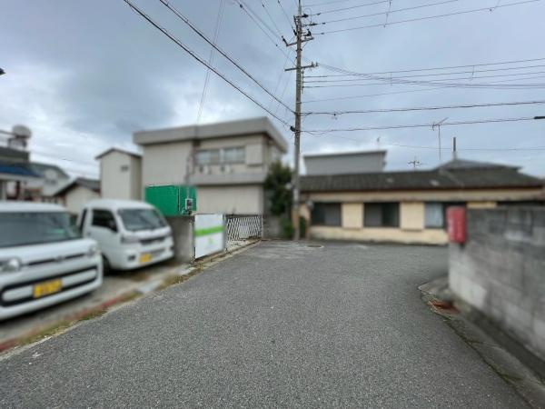 和歌山市市小路　新築工事の前面道路含む現地写真