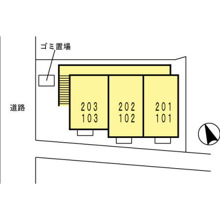 サンシティ スズイ Ｅの区画図