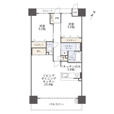 アルファスマート丸亀駅Ⅱの間取り