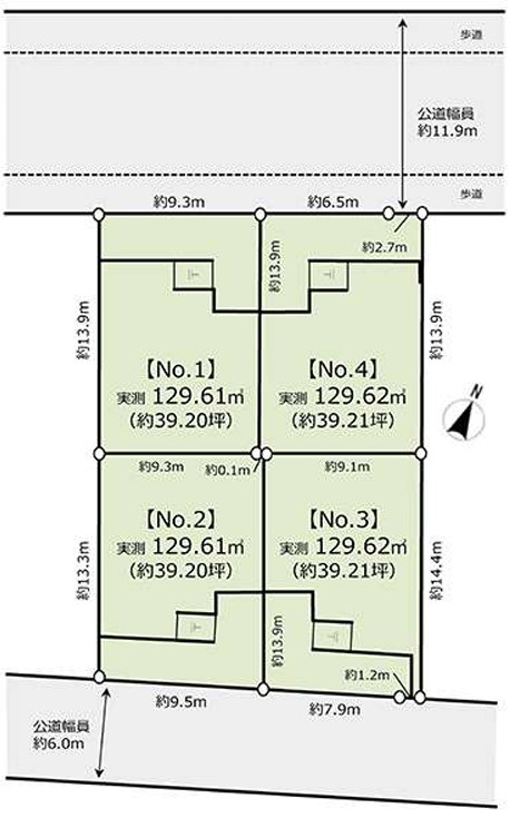 茅ヶ崎市堤　売地の土地図
