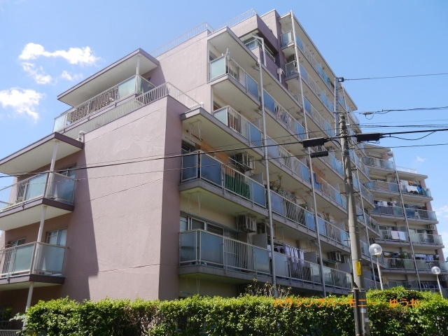 【外観】 | 中銀城北パークマンシオン | モダンでスタイリッシュな印象を与えるグレーを基調とした外観。