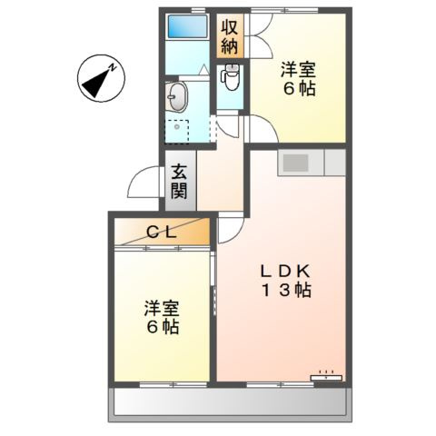 グレイスヴィラ萩山の間取り