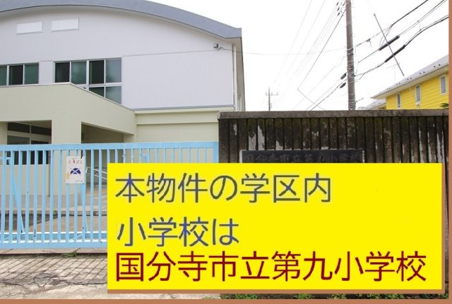 【KIS】国分寺市戸倉８期の周辺|本物件の学区内小学校は、「市立第九小学校」です