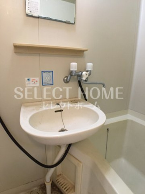 【洗面所】 | エバーグリーンＡ | 広い洗面スペース