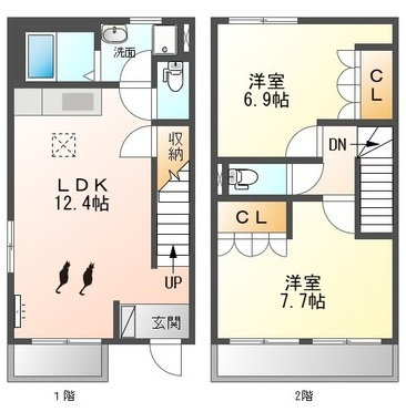バイス バント Ａ＆Ｂの間取り