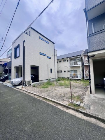 【建築条件付き土地】サン・タウン庄1丁目の区画図|広い間口なのでお部屋のレイアウトの幅が広がりますね！