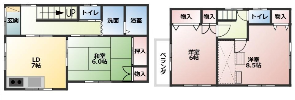 藤野貸家17の間取り