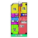 【間取り】 | パロス美野島の間取り