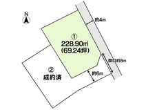 土地　玉島長尾　全2区画の画像