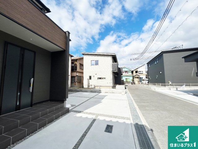 岸和田市磯上町　第6期　新築一戸建ての前面道路含む現地写真|車通りの少ない前面道路！お子様がいらっしゃるご家族でも安心！