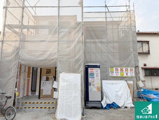 岸和田市磯上町　第6期　新築一戸建ての外観|周辺は落ち着いた街並みの住宅地！子育てがしやすい住環境です！まだ未完成ですが、現地でしかわからない事もございます。是非一度ご覧ください。