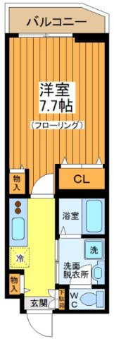 【間取り】 | アイル三軒茶屋 | ＊実際の間取りは反転タイプとなります。