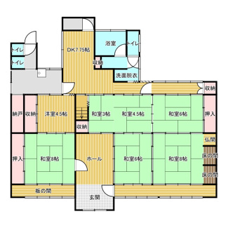 【間取り】 | 青垣町遠阪Ｙ邸 | １階間取り