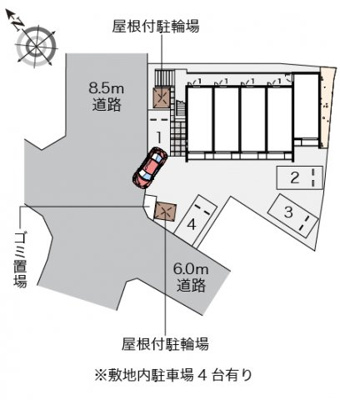 【駐車場】 | クレイノ新生Ⅲ | 即日案内可能です♪現地待ち合わせOK！どの物件でも当社でお得にご案内できますのでまとめて内覧ください♪
