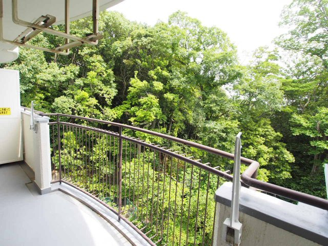 越木岩ハイデンスのバルコニー