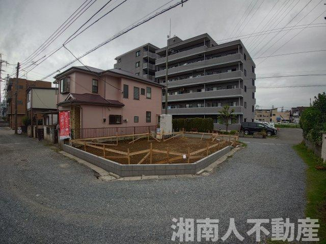 茅ヶ崎市香川４丁目　新築戸建の前面道路含む現地写真|前面道路含む現地写真です