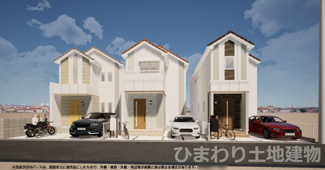 【外観】 | 瀬谷区宮沢2丁目  2号棟 8期 | イメージパース（完成時に現況と異なる場合は現況優先となります）