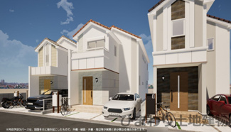 【外観】 | 瀬谷区宮沢2丁目  2号棟 8期 | イメージパース（完成時に現況と異なる場合は現況優先となります）