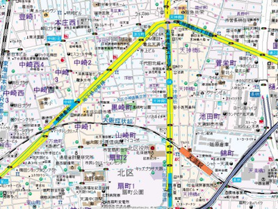 【地図】 | アーバネックス中崎町Ⅱ