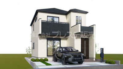 【完成予想図】 | 生駒市辻町の新築一戸建 全２区画 | １号地建物完成イメージ／ご内覧いただけるモデルハウスもあります♪※現地に係員は常駐しておりません。